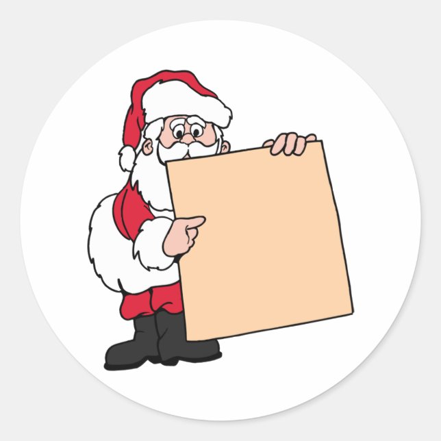 Sticker Rond SYMBOLE Père Noël (Devant)