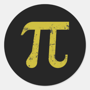 Sticker Rond Symbole Pi Day 2025