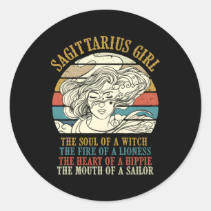 Sticker Rond SYMBOLE Sagittaire Zodiaque Horoscope
