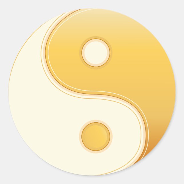 Sticker Rond Symbole taoïsme (Devant)