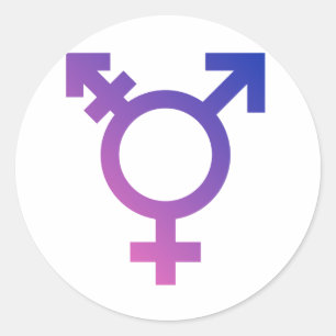 STICKER ROND SYMBOLE UNIVERSEL TRANS