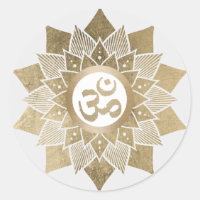 Symbole Yoga Om Lotus or Fleur Namaste