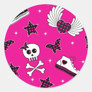 Sticker Rond Symboles d'Emo
