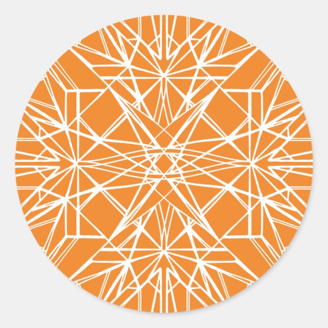 Sticker Rond Symétrie géométrique (Devant)