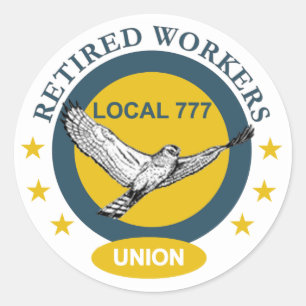 Sticker Rond Syndicat des travailleurs retraités