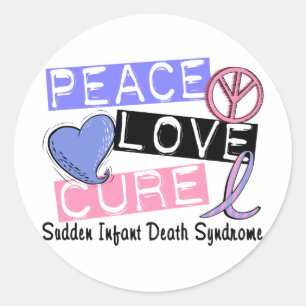Sticker Rond Syndrome de mort subite du nourrisson du