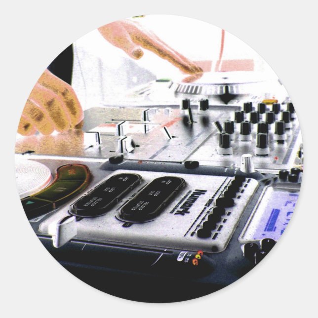 Sticker Rond Système DJ (Devant)