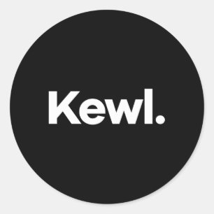 Sticker Rond T dit Kewl