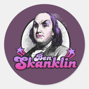 Sticker Rond T-Shirt Ben Skanklin