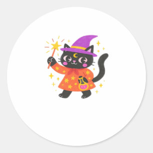 Sticker Rond T-Shirt classique chatte celestial étincelant