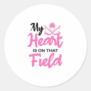 Sticker Rond T-shirt de hockey sur gazon féminin