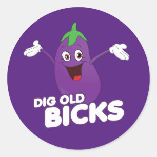 Sticker Rond T-shirt DIG VIEUX VICKS