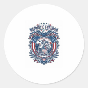 Sticker Rond T-shirt graphique vectoriel de l'observateur d'ois