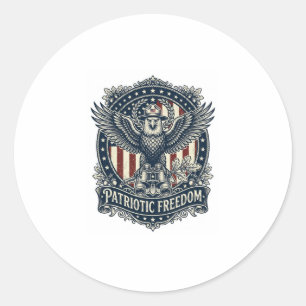 Sticker Rond T-shirt graphique vectoriel d'observateur d'oiseau