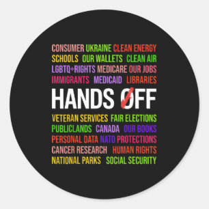 Sticker Rond T-shirt Hands Off.png