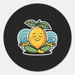 Sticker Rond T Shirt Limoncello Pour Femmes Yoga Limoncello Cit