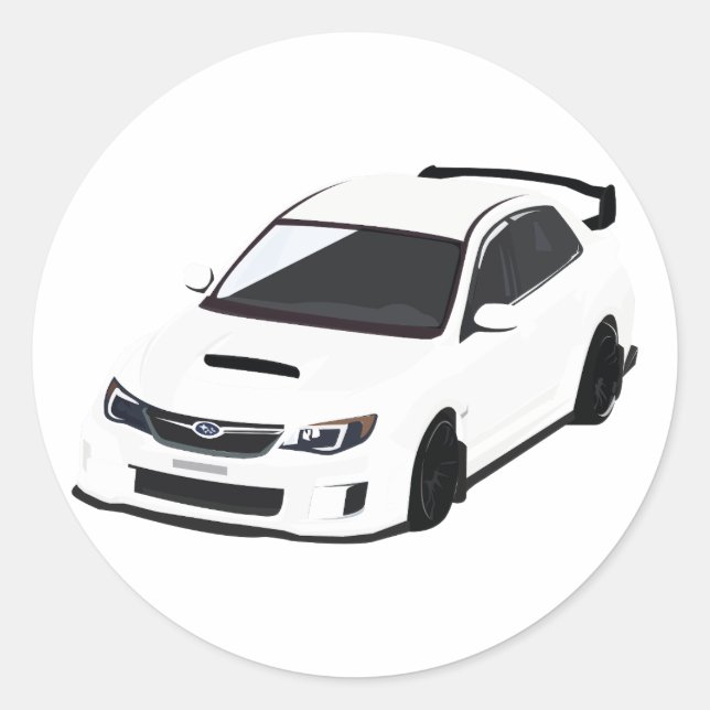 Sticker Rond T-shirt Passion Rallye pour Fans de Sportives (Devant)