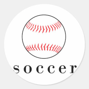 Sticker Rond T-Shirt Sport Hilarious Funny Soccer Baseball