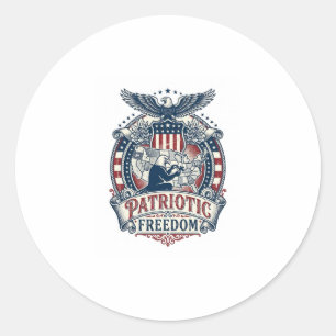 Sticker Rond T-shirt vectoriel pour amateur de puzzles patrioti