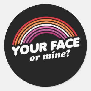 Sticker Rond T-Shirt VOTRE VISAGE OU LE MIEN