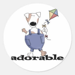 Sticker Rond T-shirts et cadeaux adorables pour chiens