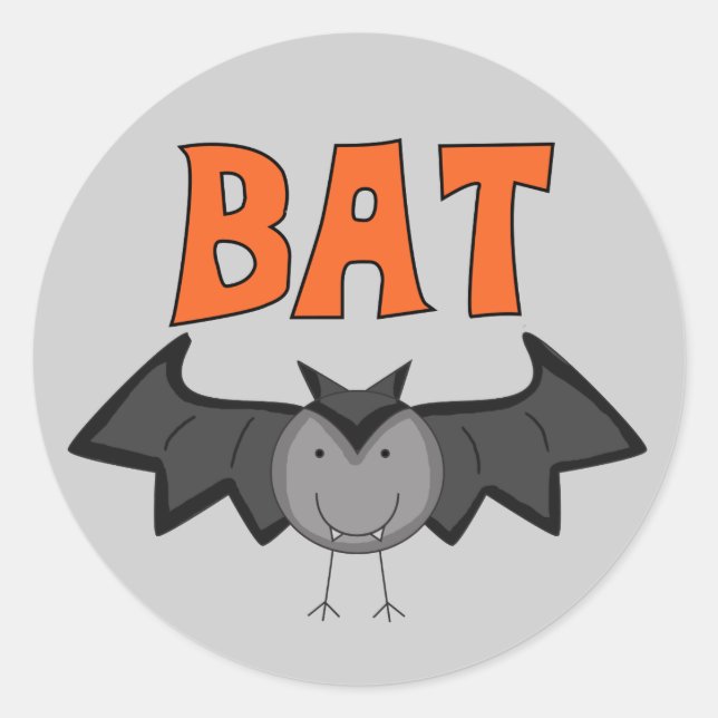 Sticker Rond T-shirts et cadeaux BAT (Devant)