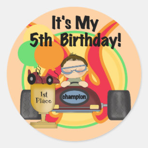 Sticker Rond T-shirts et cadeaux d'anniversaire de voiture de