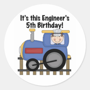 Sticker Rond T-shirts et cadeaux d'anniversaire d'ingénieur de