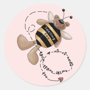 Sticker Rond T-shirts et cadeaux de concours d'orthographe