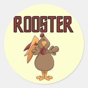 Sticker Rond T-shirts et cadeaux de coq
