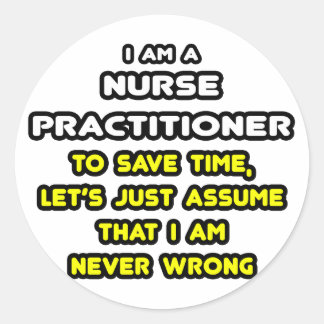 Sticker Rond T-shirts et cadeaux de l'infirmière praticienne dr