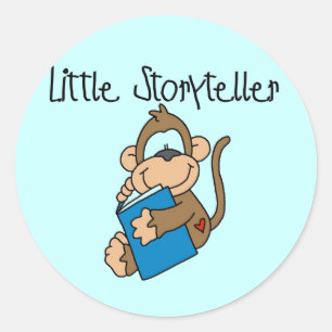 Sticker Rond T-shirts et cadeaux de Little Storyteller