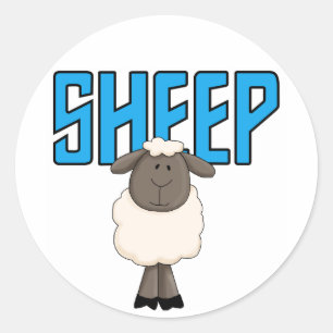Sticker Rond T-shirts et cadeaux de moutons
