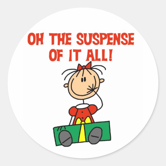 Sticker Rond T-shirts et cadeaux de Noël (Devant)