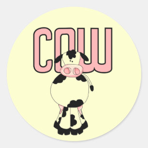 Sticker Rond T-shirts et cadeaux de vache