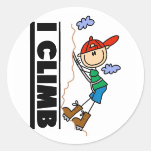 Sticker Rond T-shirts et cadeaux d'escalade de roche
