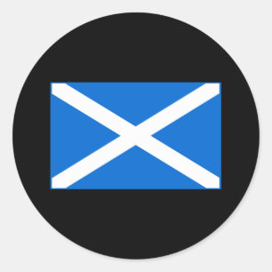 Sticker Rond T-shirts et cadeaux du Drapeau écossais