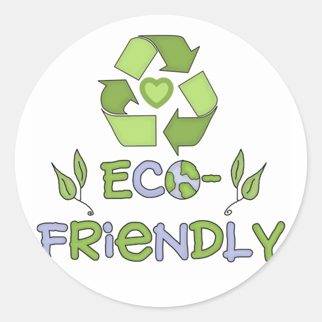 Sticker Rond T-shirts et cadeaux écologiques (Devant)