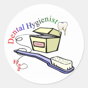 Sticker Rond T-shirts et cadeaux hygiénistes