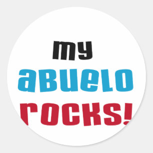 Sticker Rond T-shirts et cadeaux My Abuelo Rocks