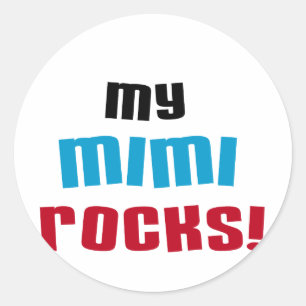 Sticker Rond T-shirts et cadeaux My Mimi Rocks