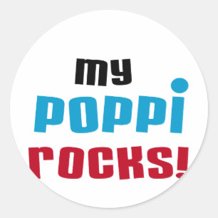 Sticker Rond T-shirts et cadeaux My Poppi Rocks