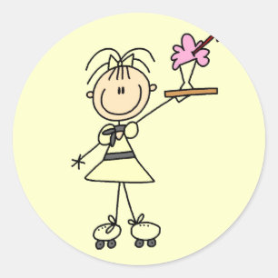 Sticker Rond T-shirts et cadeaux pour serveuses Drive-In des an