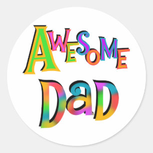 Sticker Rond T-shirts et cadeaux superbes papa