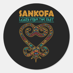 Sticker Rond Tableau de l'histoire noire