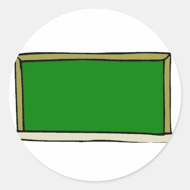 Sticker Rond Tableau noir (Devant)