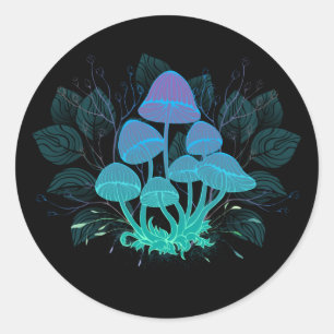 Sticker Rond Tabourets dans Bushes