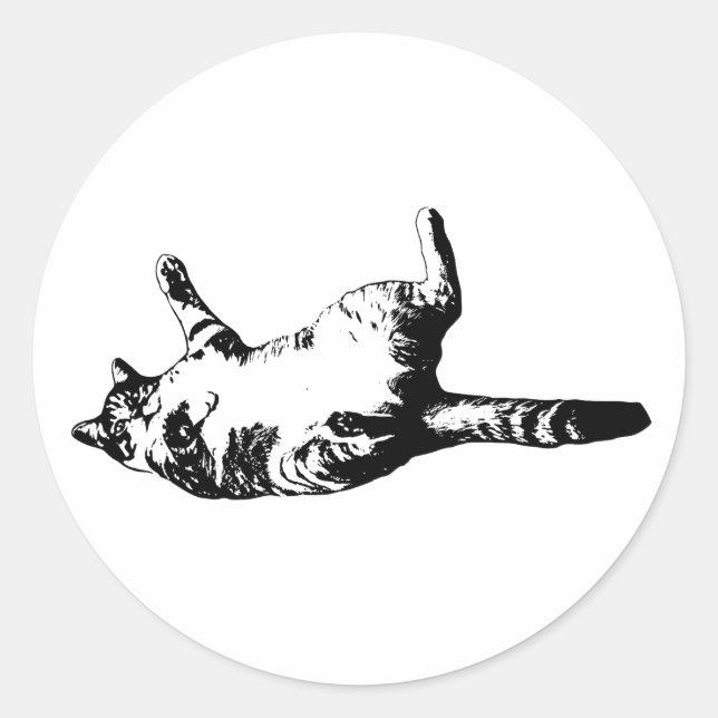 Sticker Rond Tabulation en ligne nette (Devant)