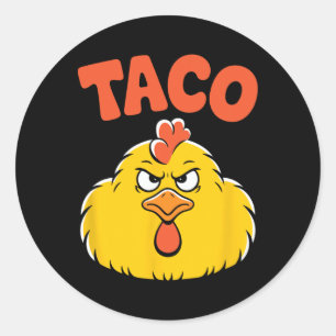 Sticker Rond Taco Trump Toujours Se Défile Humour Politique Gou