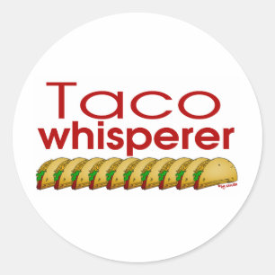 Sticker Rond Taco Whisperer